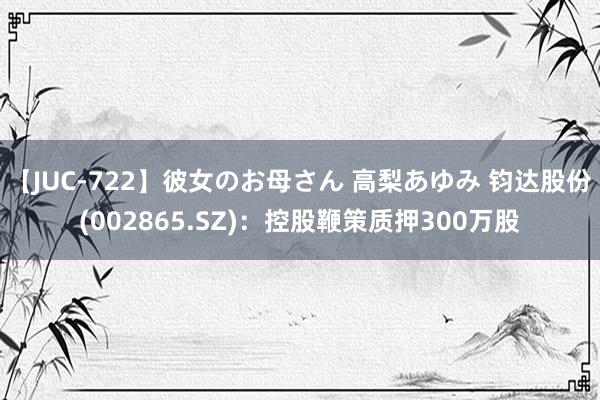 【JUC-722】彼女のお母さん 高梨あゆみ 钧达股份(002865.SZ)：控股鞭策质押300万股